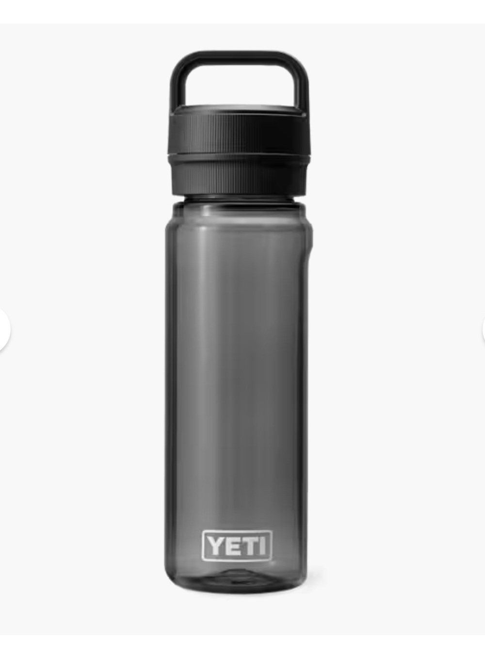 YETI Yonder 25 oz (750ml) Water Bottle with Chug Cap Clear Charcoal Cup With Lid